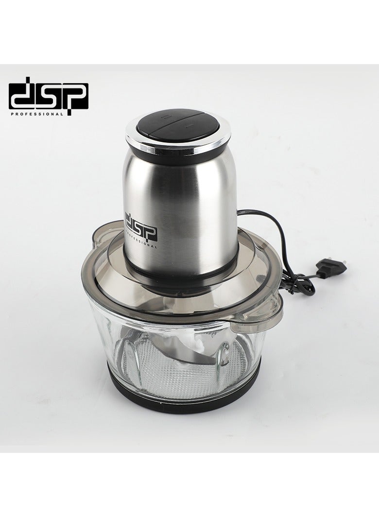 دي اس بي مفرمة لحم، مفرمة لحم سعة 3 لتر، 300 وات، 28000 دورة في الدقيقة، محرك من النحاس الخالص، شفرات من الفولاذ المقاوم للصدأ، تحكم بسرعتين، KM4100، متعدد الألوان - Image 3