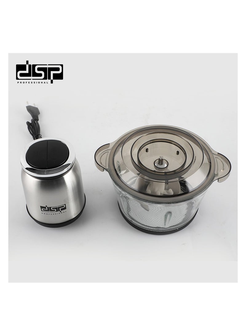 دي اس بي مفرمة لحم، مفرمة لحم سعة 3 لتر، 300 وات، 28000 دورة في الدقيقة، محرك من النحاس الخالص، شفرات من الفولاذ المقاوم للصدأ، تحكم بسرعتين، KM4100، متعدد الألوان - Image 4