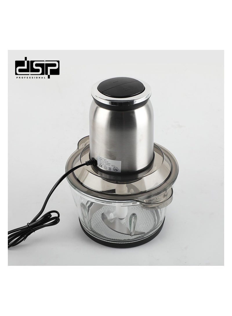 دي اس بي مفرمة لحم، مفرمة لحم سعة 3 لتر، 300 وات، 28000 دورة في الدقيقة، محرك من النحاس الخالص، شفرات من الفولاذ المقاوم للصدأ، تحكم بسرعتين، KM4100، متعدد الألوان - Image 5