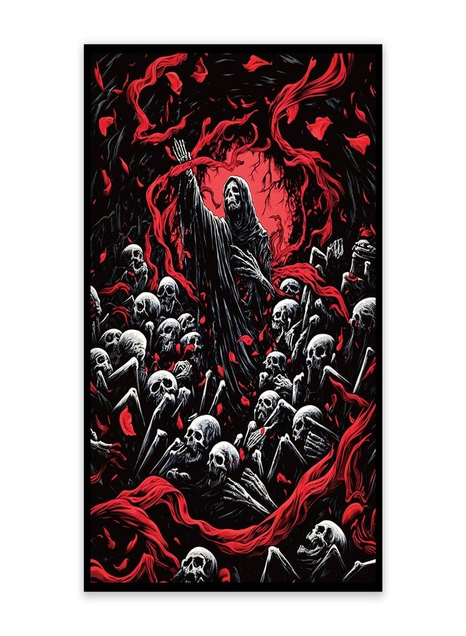 UAONO MTG Card Sleeves - Death 100 Count Standard Size Ultra Clear Front & Matte Finish Back Tear Resistant Clear Card Sleeves Matte Art Sleeve for MTG - Image 1