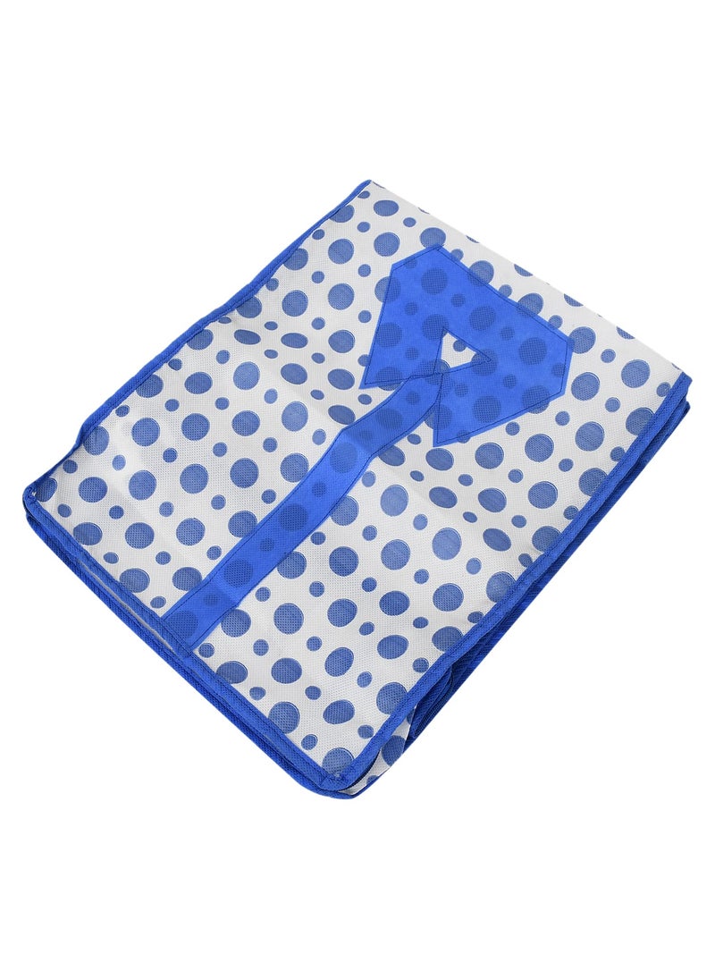 Kuber Industries Kuber Industries Dot Print NonWoven Shirt CoverClothing OrganizerWardrobe Organizer For Home Traveling Blue 54KM4177  - Image 4