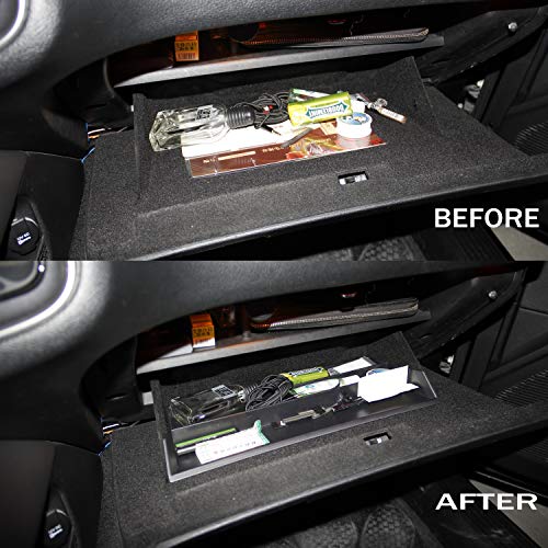 crosselec إدخال صندوق القفازات من كروس إليك ABS لتنظيم صينية التخزين تناسب دودج تشارجر 2011+ وتشالنجر 2015+ - Image 2