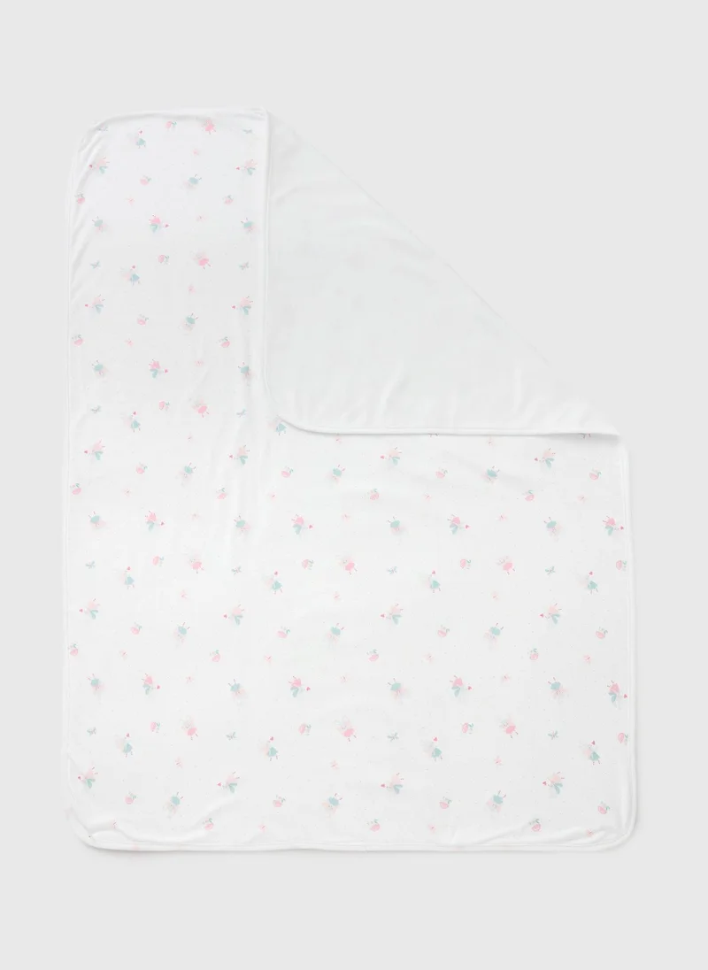 ماتلان بطانية شال فأر أبيض للأطفال