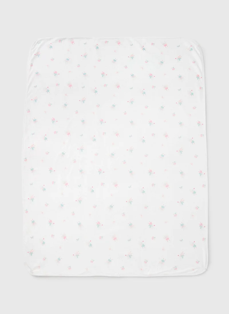 ماتلان بطانية شال فأر أبيض للأطفال