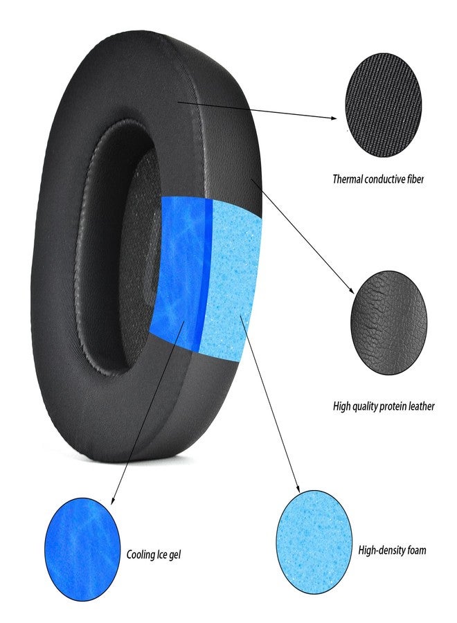 defean وسادات أذن جل للتبريد من ديفيان بديل متوافق مع سماعات JBL Tune 700(700BT)/710(710BT)/720(720BT)/750(750BT,750BTNC)/760(760NC)/770(770NC) ، رغوة عازلة للضوضاء عالية الكثافة - Image 4