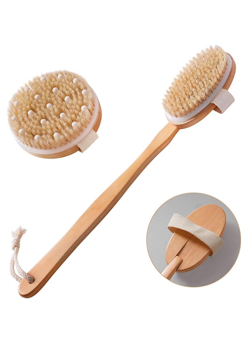 ORiTi Dry Brushing Body Brush Set of 2, Dry Skin Exfoliating Brush, Long Handle Back Scrubber for Shower, Dry Brush for Cellulite and Massage, Improve Blood Circulation - pzsku/Z42C75F2897EFCFFAD79BZ/45/_/1692189029/9ceaf4af-cd81-45ef-86d5-5c0ac493cc0b