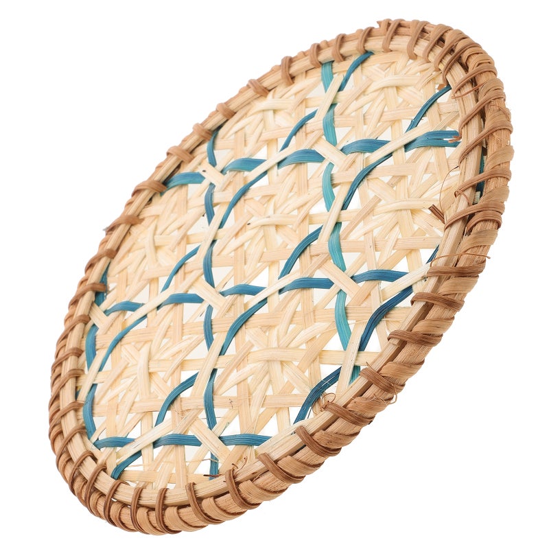 Handmade Woven Heat Insulation Mat for Tea Coffee and Water Cups Rustic Woven Mat Decorative Pad Round Woven Holder - Image 5