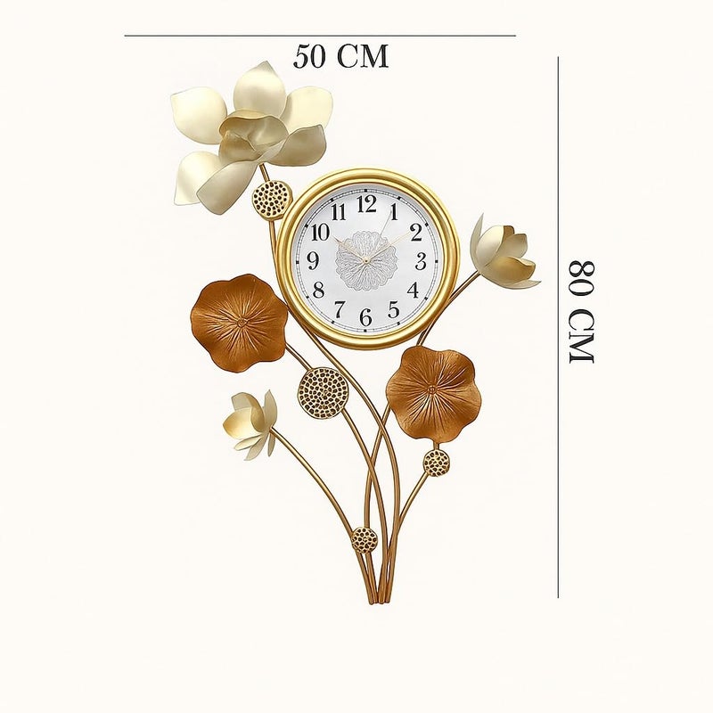 Earwig Metal Double Sided Wall Clock Decorative Indoor Outdoor Double Sided Clock Easy to Read, Hanging Station Clock for Patio, Garden, Office Outside Corner Decor (EW-04) - Image 2