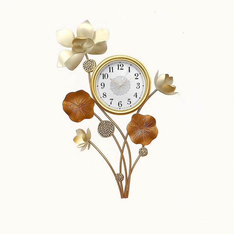 Earwig Metal Double Sided Wall Clock Decorative Indoor Outdoor Double Sided Clock Easy to Read, Hanging Station Clock for Patio, Garden, Office Outside Corner Decor (EW-04) - Image 1