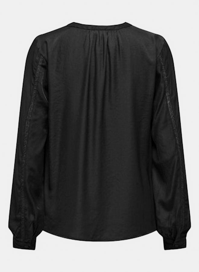ONLY ONLY Womens Pam Melva Longsleeve Detail Top - Image 2