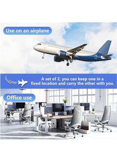 erorex 2 Pack Airplane Travel Footrest Hammock Perfect Airplane Foot Hammock Foot Hammock For Airplane Travel Accessories Desk Foot Hammock Travel Foot Rest Comfy Foot Hanger Airplane  - Image 5