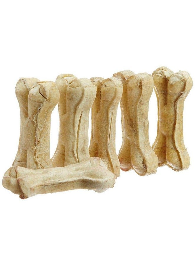 Western Era Pressed Rawhide Bone Chew Treat For Healthy Dog Care (8 Inch) (Pack Of 6 Bones) - Image 1