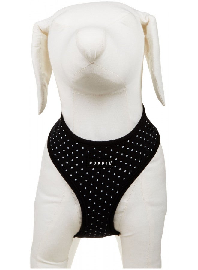 PUPPIA Puppia Dotty Dog Harness Over-The-Head No Pull No Choke Walking Training Adjustable for Small & Medium Dog, Medium, Black  - Image 2