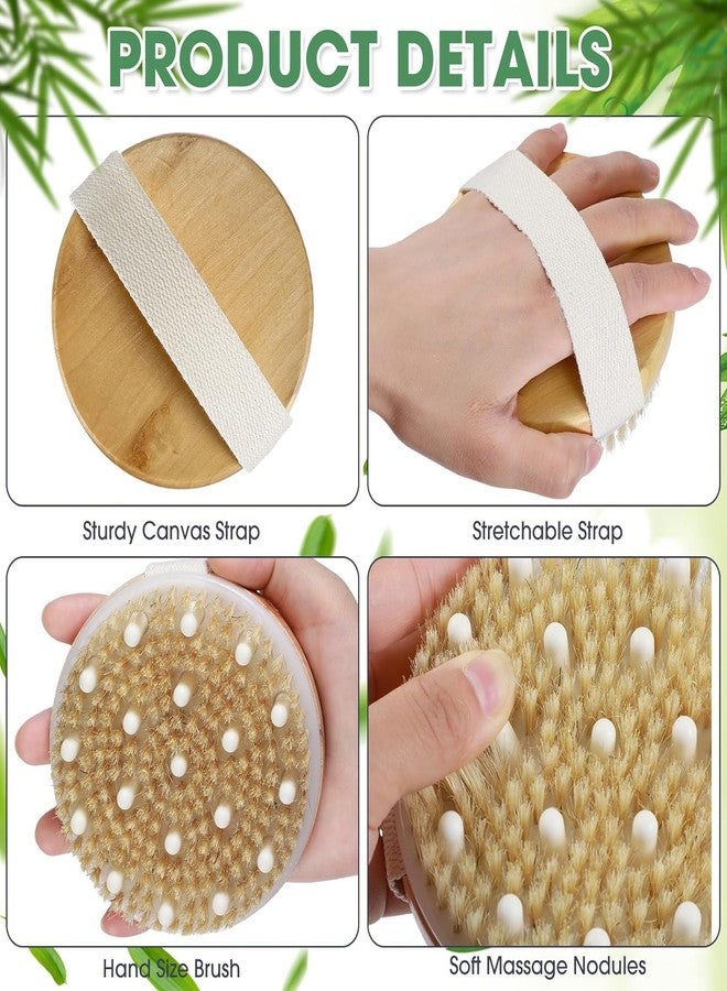 UPDESH Dry Body Brush - Natural Bristle Exfoliating Brush for Skin Renewal, Lymphatic Support and Circulation Boost - Sustainable Choice Dry Brushing Tool for Gentle Detox, Spa-Like Exfoliation - Image 2
