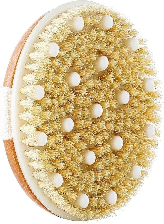 UPDESH Dry Body Brush - Natural Bristle Exfoliating Brush for Skin Renewal, Lymphatic Support and Circulation Boost - Sustainable Choice Dry Brushing Tool for Gentle Detox, Spa-Like Exfoliation - Image 1