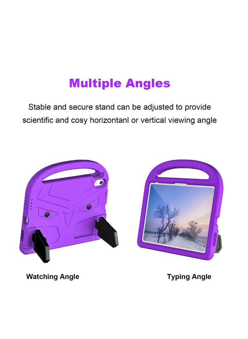 GULFLINK Lightweight Kids Friendly Shockproof Handle Stand Cover Case for ipad 10th 10.9 inch 2022（A2757/A2777）Purple  - Image 3