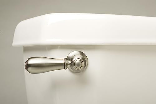 Plumb Pak Keeney PP836-71BNL Universal Fit Toilet Handle Tank Flush Lever, Decorative Faucet Style for Front, Side, or Angle Mount, Brushed Nickel - Image 2