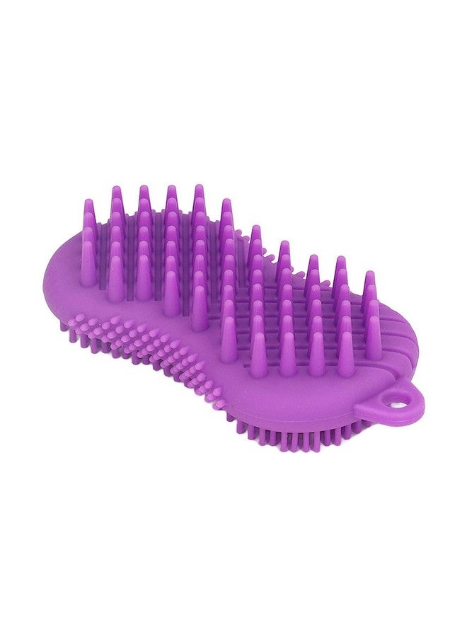 PAGHADI Silicone Body Scrubber Body Silicone Scrubber Brush Silicone Body Wash Scrubber for Skin Exfoliation,Silicone Baby Bath Scrubber Baby Bath Brush, Silicon Bath Brush (Multi Color) - Image 1