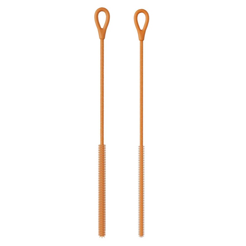 Cross-border silicone straw brush, baby bottle brush, extended non-slip handle, fine bristles brush for Stanley straws and test tubes. - Image 3