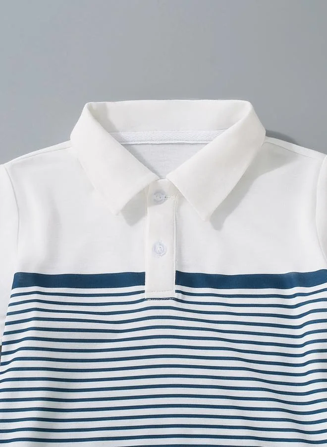 تايك تو Take Two Boys Striped Polo T-Shirt