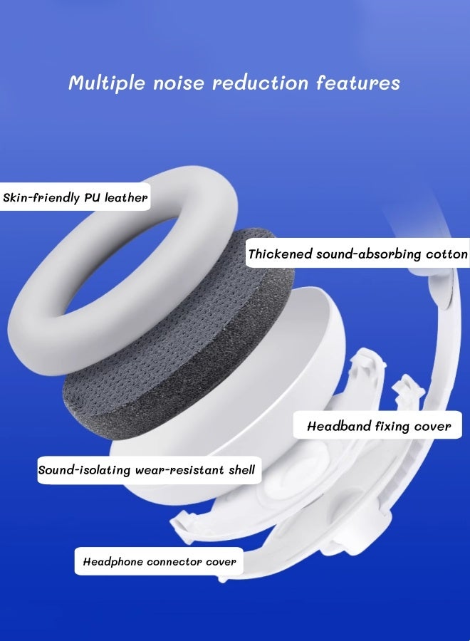 الدليبن سدادات أذن للأطفال، سدادات أذن قابلة للتعديل لتقليل الضوضاء، حماية أذن للأطفال الرضع والأطفال الصغار، سدادات أذن قابلة للتعديل لحماية الأذن، عصابة رأس فريدة من نوعها لملاءمة آمنة ومريحة، لحماية الأذن، والنوم، ومستلزمات السفر للأطفال (نمط قلب) - Image 3
