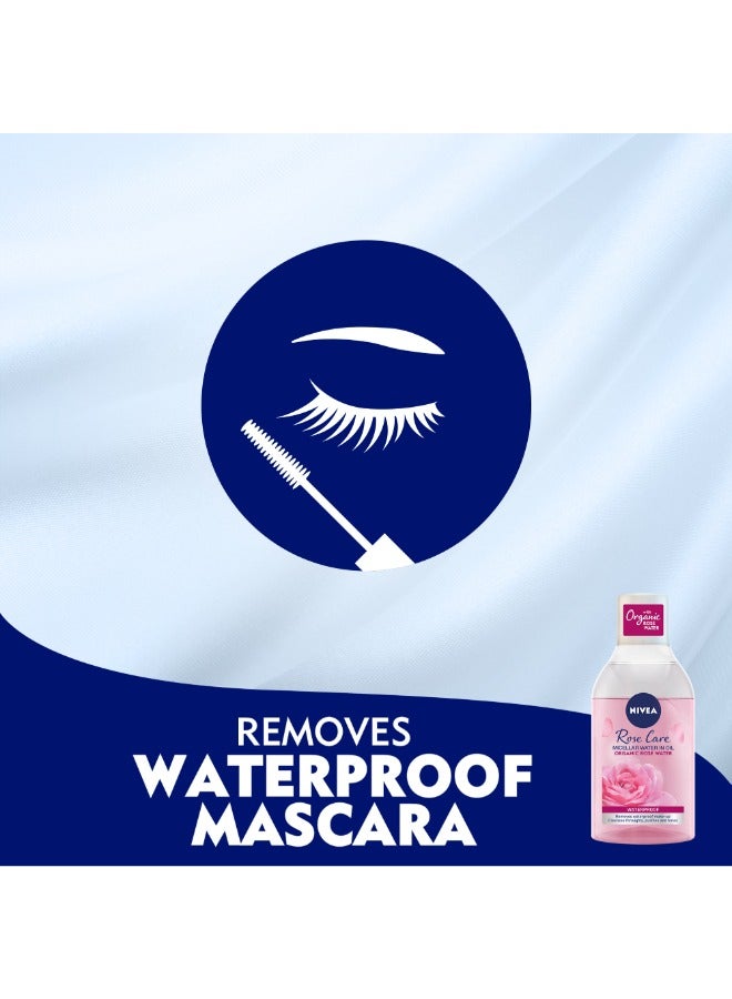 Nivea Micellar Organic Rose Water Makeup Remover 400ml - Image 4