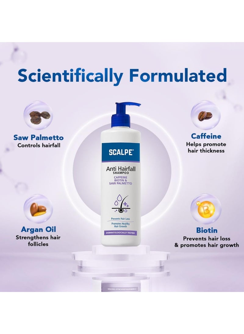 scalpe Anti Hairfall Shampoo|Prevents Hair Fall And Thinning |Promotes Healthy Hair|Paraben Free Shampoo|Best For Men And Women|400 Ml, 470 Grams  - Image 3