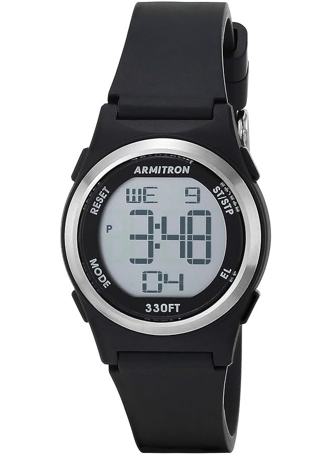 Armitron Sport - Women Digital Chronograph Matte Resin Strap Watch - Image 1