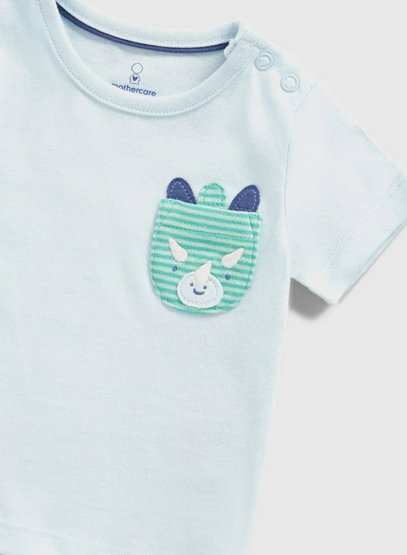 mothercare Dinosaur T-Shirts - 2 Pack