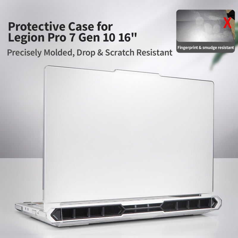 IMMOENUC Laptop Case Set for 2025 Legion Pro 7i / 7 Gen 10 Intel/AMD 16" Scratch-Resistant & Drop-Resistant Hard Shell Frosted Transparentâ€‹ Protective Cover + Keyboard Cover - Image 3