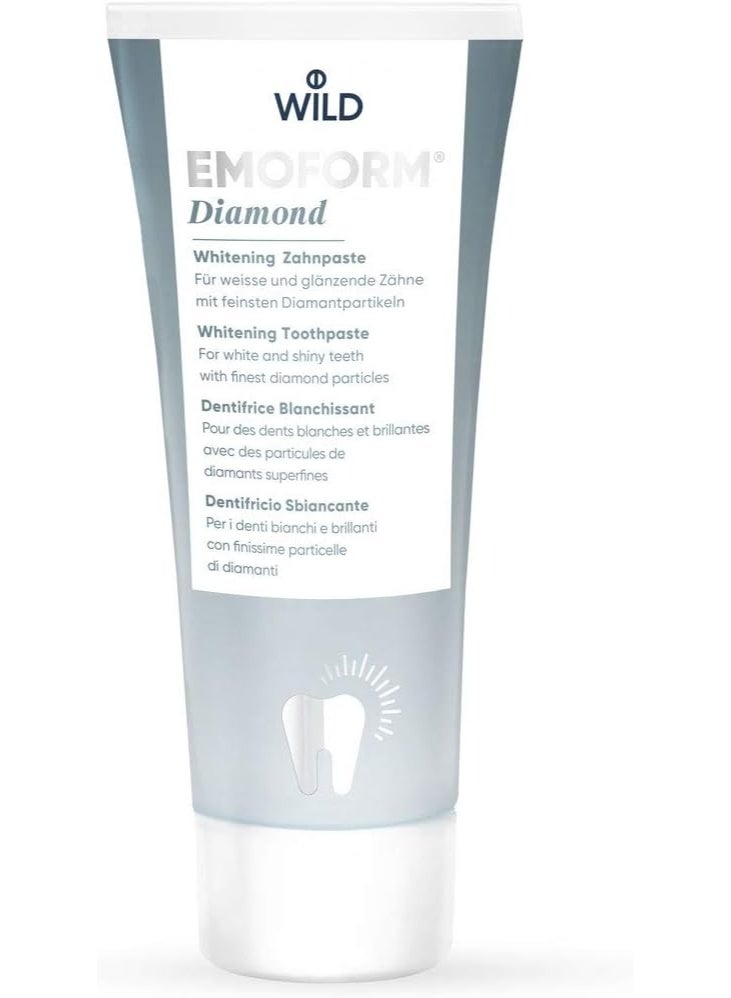 WILD Emoform Diamond Toothpaste 75ml – Advanced Whitening & Enamel Protection Toothpaste - Image 1