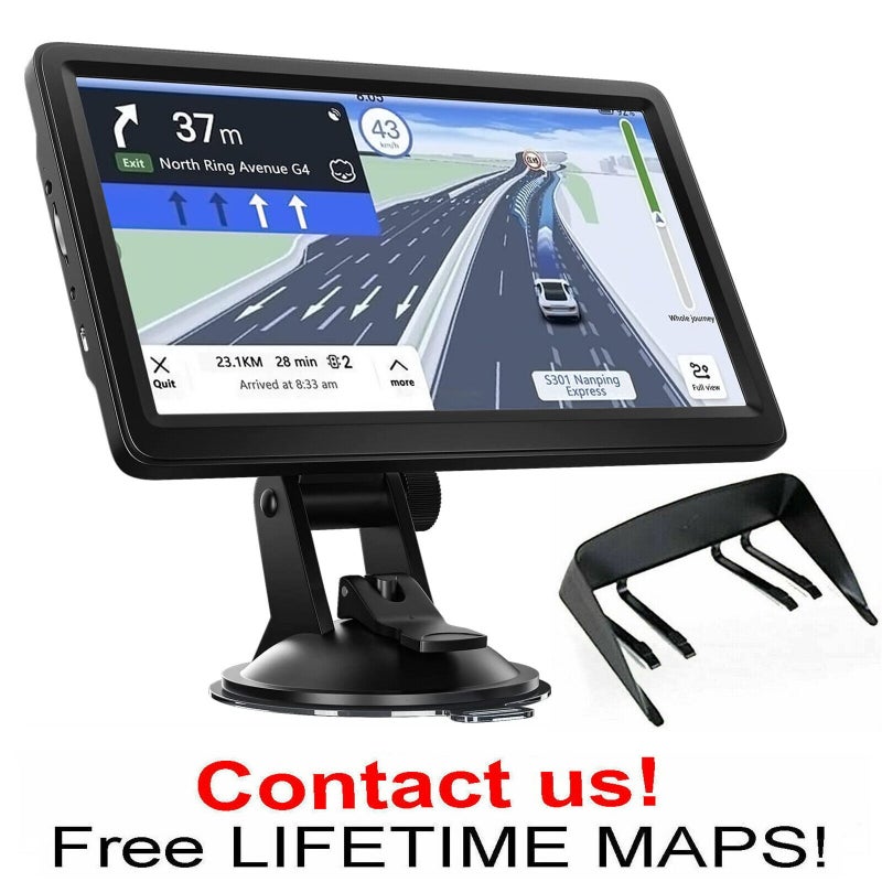 E-Commerce Portable 7-Inch Car Gps Navigator Truck Universal Navigation Car North American Sunshade - Image 3