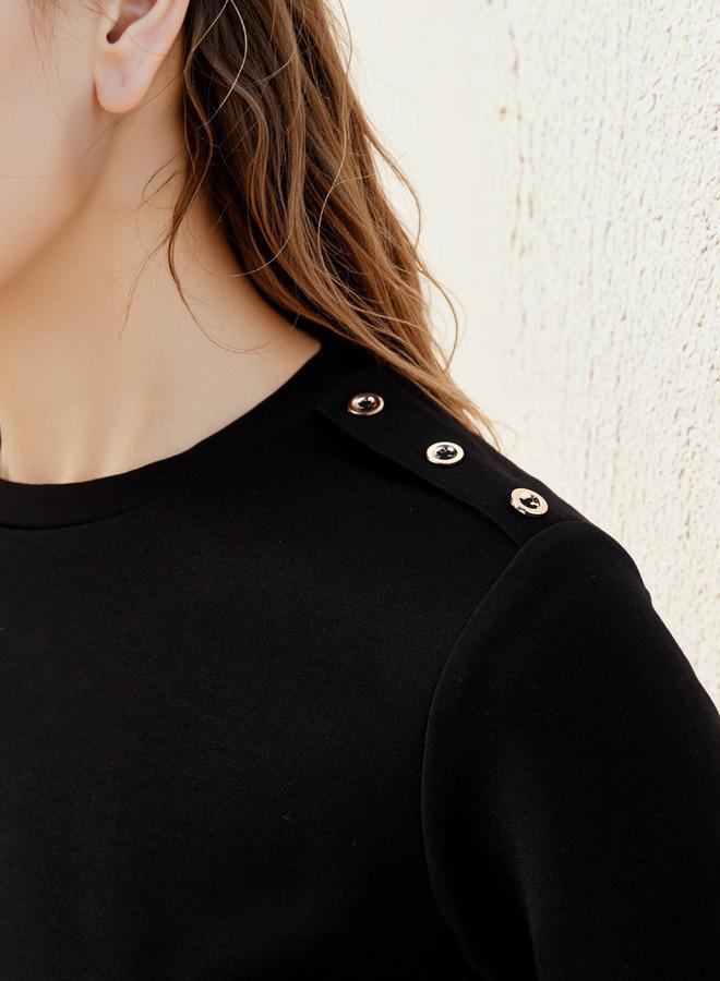 2Xtremz Button Detail T-shirt with Crew Neck - Image 4