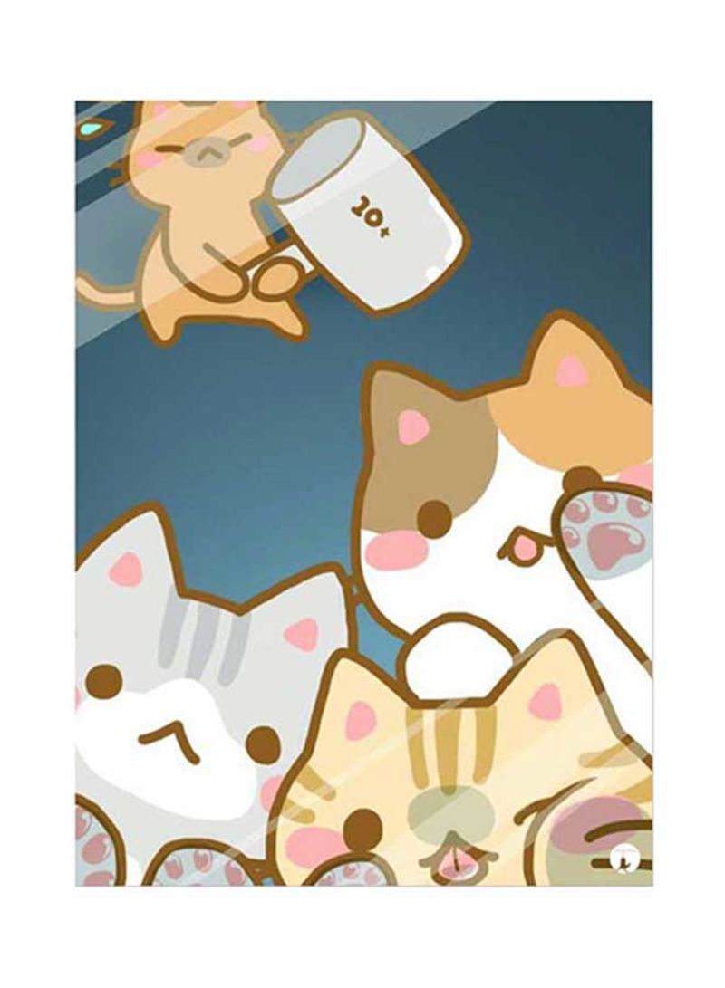 RKN Cats Metal Plate Poster Multicolour 15x20centimeter