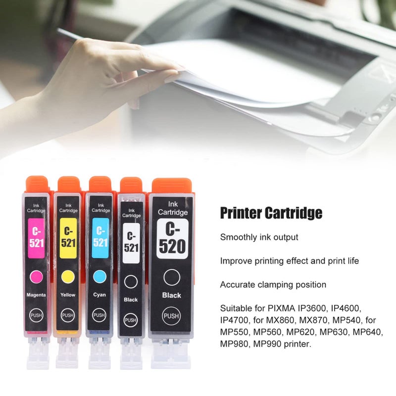 High Quality ABS Ink Cartridge 5 Pack Compatible With IP4600 IP4700 MX860 - Image 3