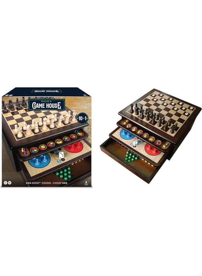 Ambassador Craftsman Deluxe Wooden Game House - Image 1