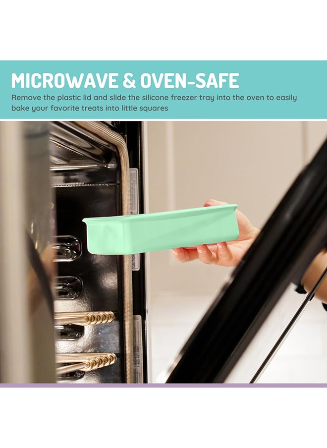 melii - Silicone Baby Food Freezer Tray, 2 Oz, Mint - Image 1