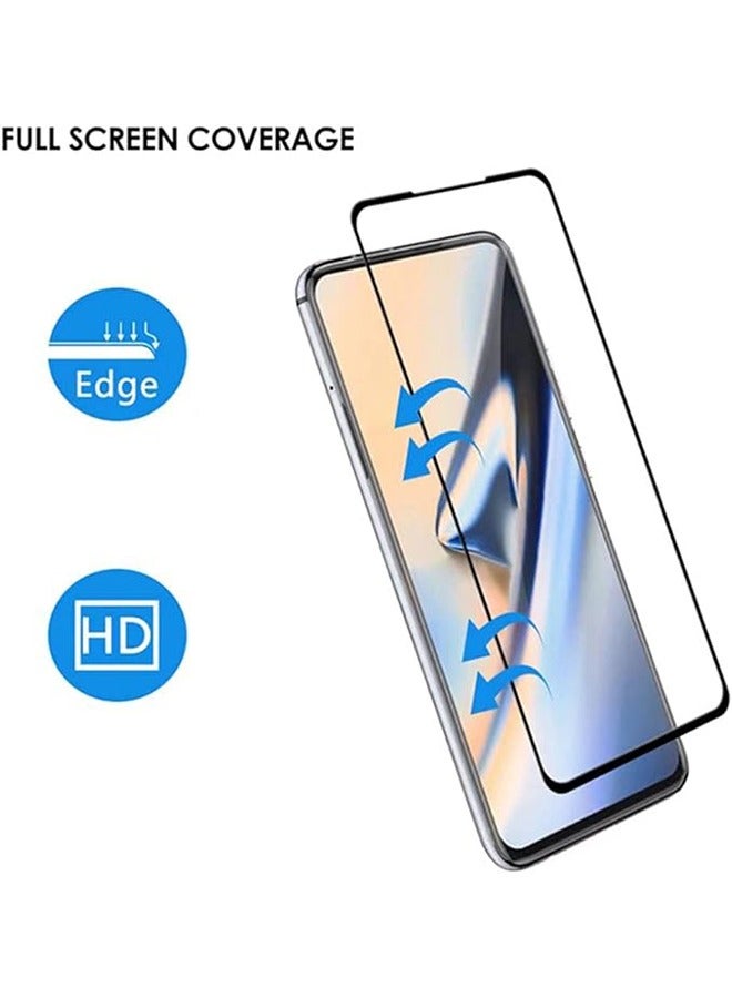 Ocean Oneplus 10T Full Cover Glass Screen Protector, HD Tempered Glass Film, 9H Tempered Glass Shatterproof Anti-Fingerprint Screen Protective Film, Suitable for Oneplus 10T, Black/Clear - Image 2