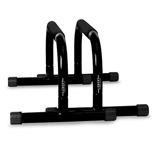 Lebert Fitness Parallette Bars Black – Push Up & Dip Bars for Calisthenics, Bodyweight Training, L-Sits & Handstands – Heavy Duty Steel with Non-Slip Foam Grips - Image 4