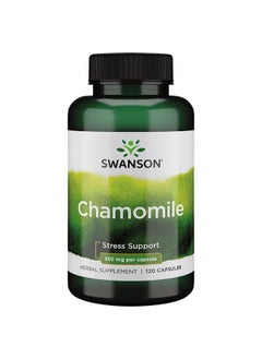 Chamomile Stress Support Made With German Chamomile Flower Herbal Supplement To Promote Stress Relaxation And Sleep Support Helps Easy Body And Mind (120 Capsules)