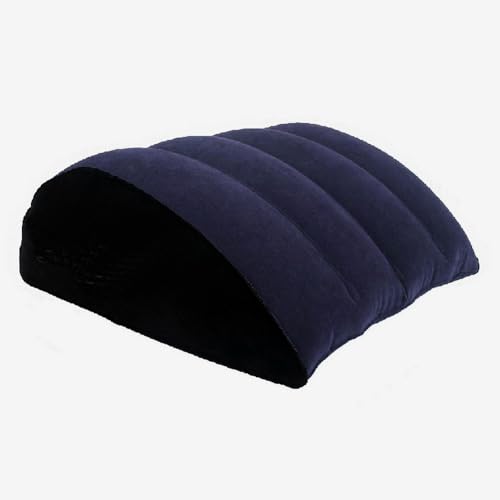 Aolowewin Inflatable Rocking Pillow, Bed Wedges & Body Positioners Pillow, Body Position Cushion, Surface Flocking for Sleeping Traveling Yoga (Breads Shape) - Image 1