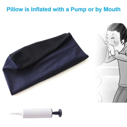Aolowewin Inflatable Rocking Pillow, Bed Wedges & Body Positioners Pillow, Body Position Cushion, Surface Flocking for Sleeping Traveling Yoga (Breads Shape) - Image 3