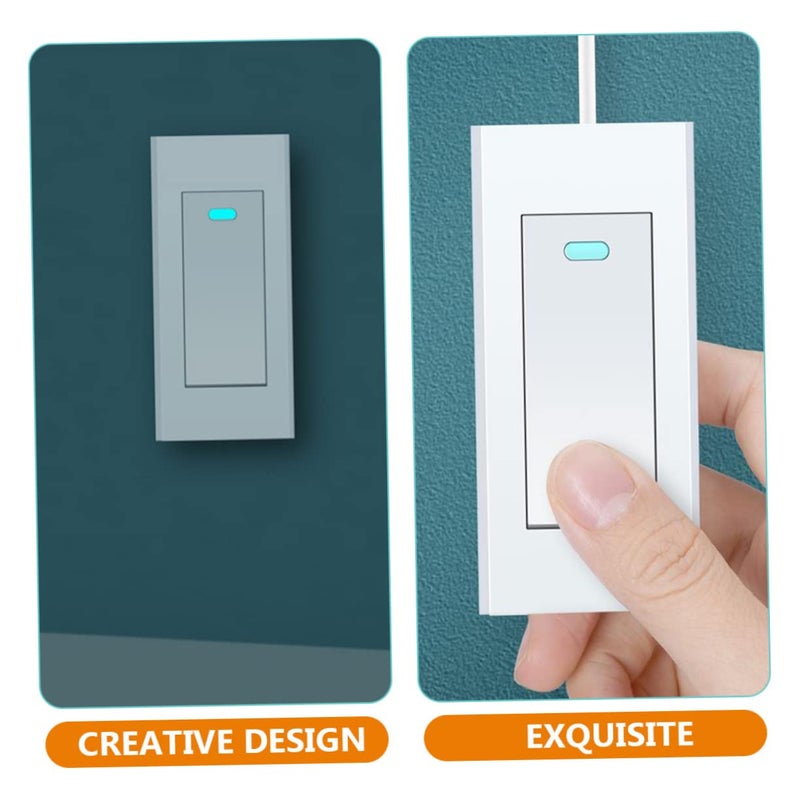 Gadpiparty 2 قطعة من مفاتيح ضوء منزلية متعددة الوظائف للاستخدام المنزلي، سهلة التركيب، تصميم مدمج للشقق والمساحات التجارية - Image 3