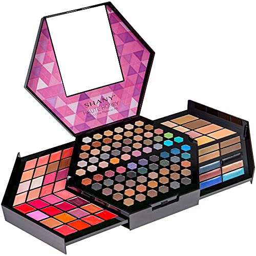 SHANY Haute Honey Makeup Set AllinOne Makeup Kit with 80 Eyeshadows 32 Lip Colors 6 Gel Eyeliners 4 Face Powders 4 Blushes and 4 Eyebrow Powders - Image 5