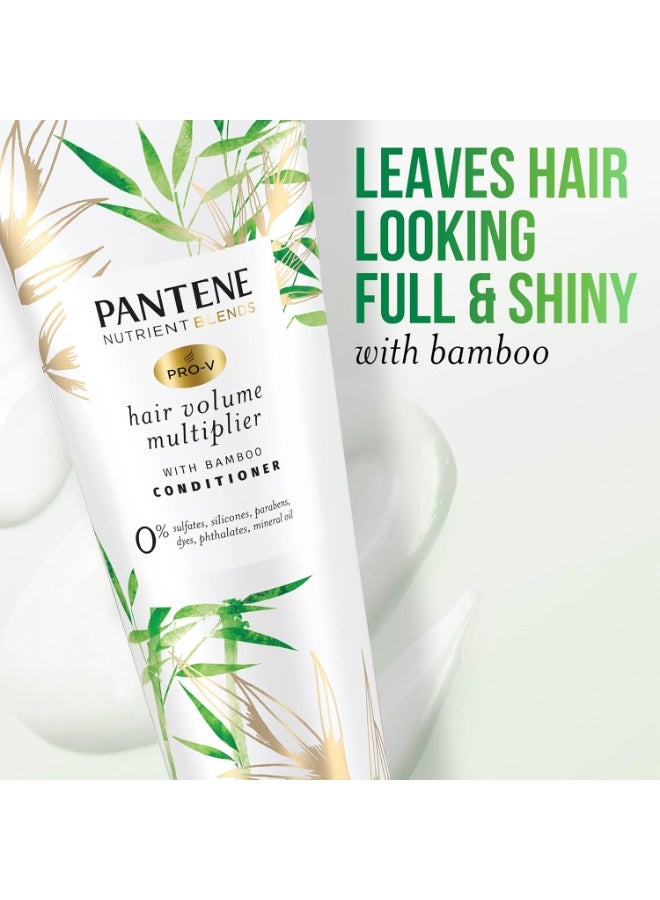 Pantene Sulfate Free Conditioner, Volumizing conditioner for fine or flat hair with Bamboo, Color Safe, 8.0 oz - Image 2
