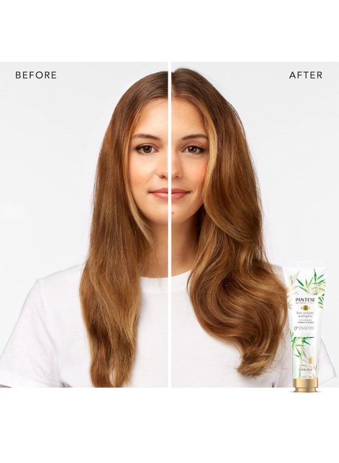 Pantene Sulfate Free Conditioner, Volumizing conditioner for fine or flat hair with Bamboo, Color Safe, 8.0 oz - Image 4