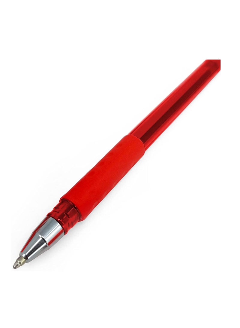 Pentel 12-Piece Ifeel-It Ballpoint Pen 1.0mm Tip Red Ink - Image 3