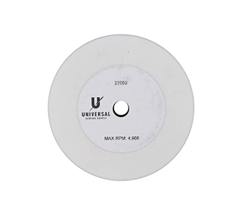 Universal Grinding/Sharpening Wheel Replacement for Twice As Sharp (TAS) Scissor Sharpener. Dia. 5" x 1/2" Thickness with 1/2" Arbor (Center Hole). - Image 3