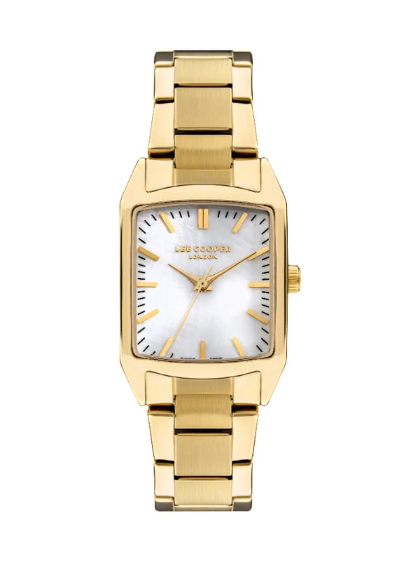 لي كوبر Lee Cooper LC07924.120 Women Analog Display Watch & Metal Strap Gold
