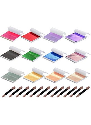 YAxis 12 Colors Gold Leaf Sheets Set 360 Sheets Imitation Hold Gold Leaf Leafing Sheets Foil Paper for Slime Nails Paintings - pzsku/Z42C8D07A2C599B5A0DD9Z/45/1749489846/5a9affac-6d53-4656-bc91-8b9ee95f4d2b